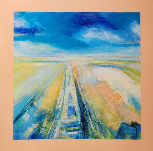 "Le chemin de campagne" by Laurence Moretto, Painting for Sale on Select