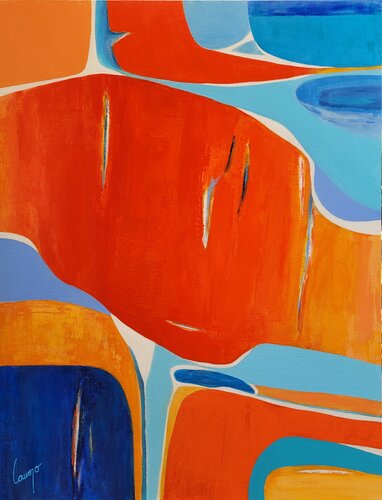 "Bleurange" (2) by Laurence Moretto, Painting for Sale on Select