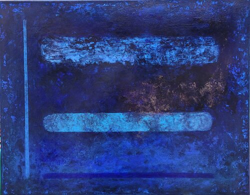 "Zone bleue" by Laurence Moretto, Painting for Sale on Select