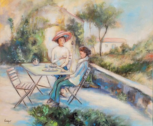 "Moment partagé" by Laurence Moretto, Painting for Sale on Select