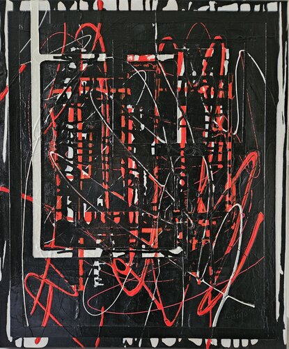 "Aux portes de l'enfer" by Laurence Moretto, Painting for Sale on Select
