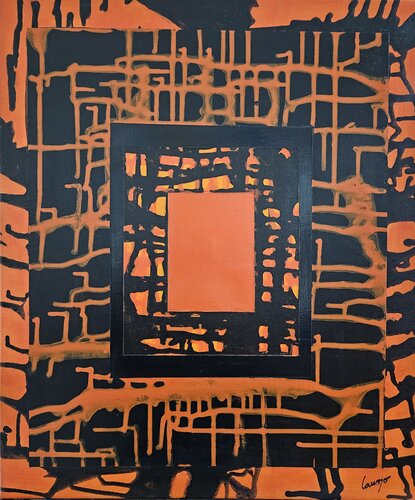 "Noirange" by Laurence Moretto, Painting for Sale on Select
