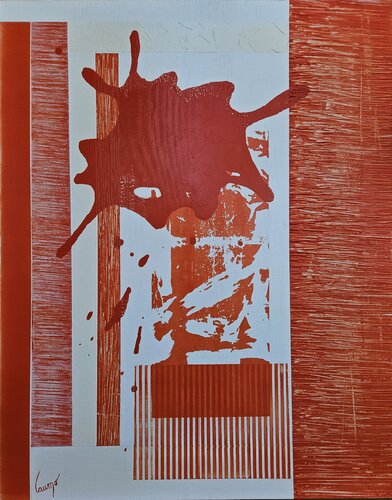 "L'Echappée Rouge" by Laurence Moretto, Painting for Sale on Select