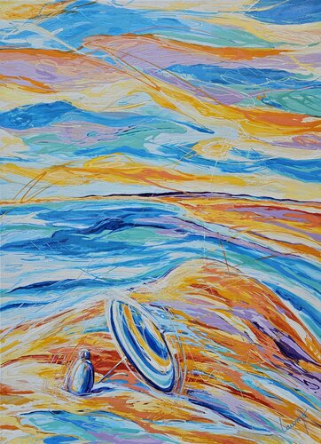 "Rêverie océane" by Laurence Moretto, Painting for Sale on Select