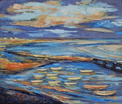 "Port Breton" by Laurence Moretto, Painting for Sale on Select