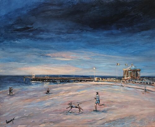 "Soirée à Arcachon" von Laurence Moretto, Malerei kaufen auf Select
