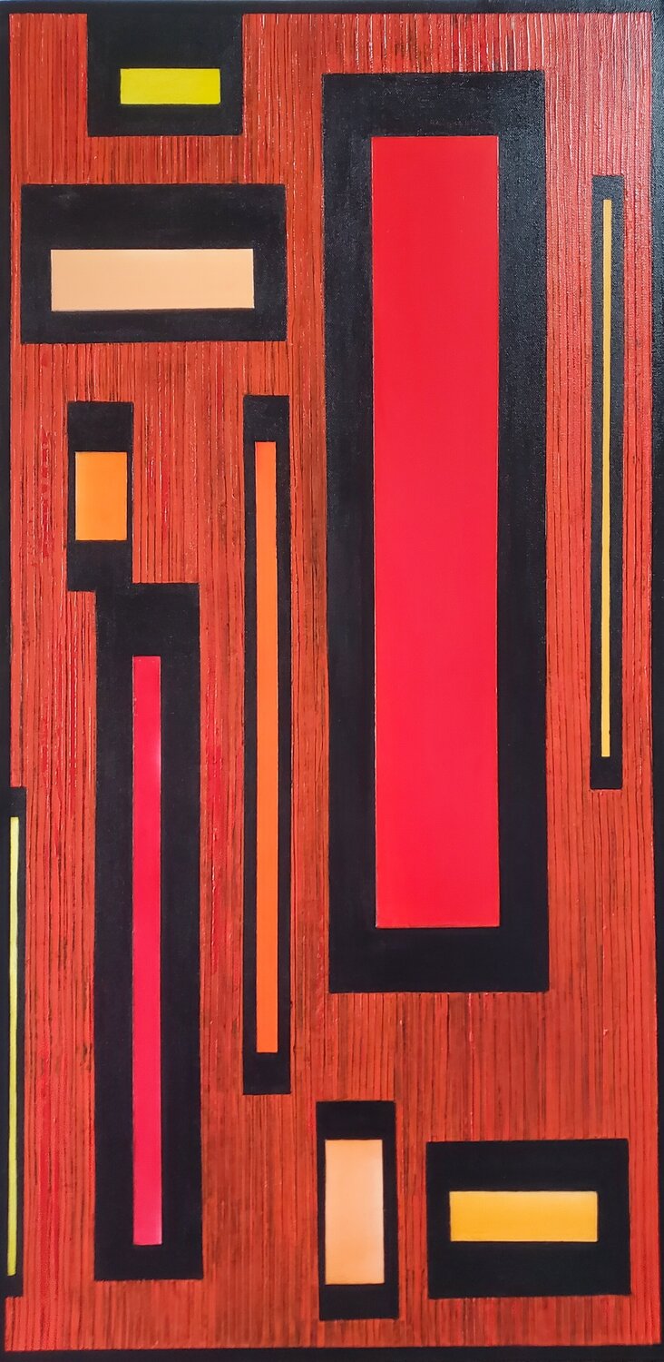 "Nuit sur Manhattan" Laurence Moretto Original painting for sale