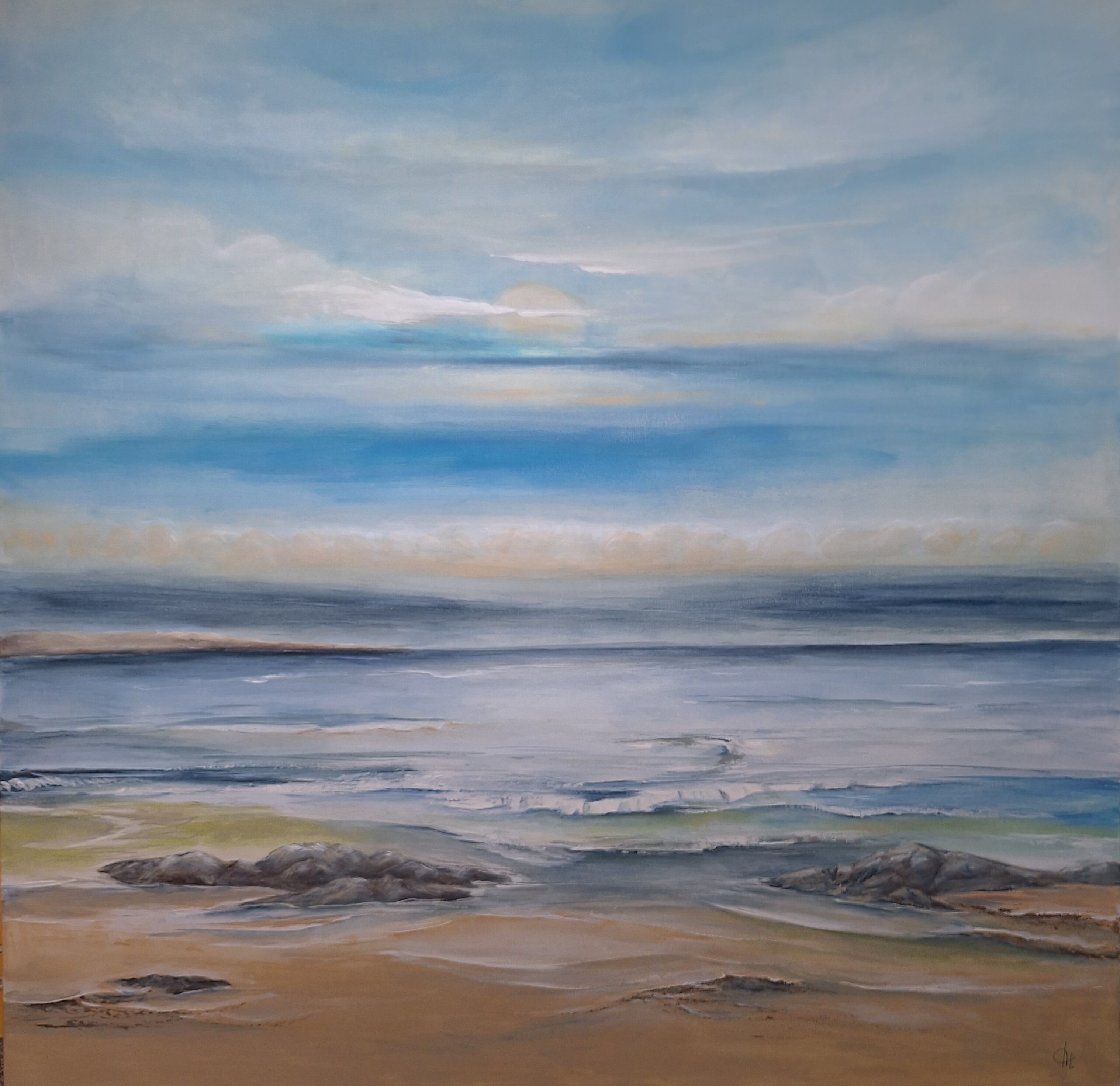 Weiter Himmel am Meer