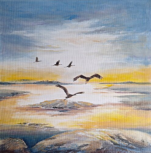 Und sie kommen wieder by Henriette Lorkowski, Painting for Sale on Select