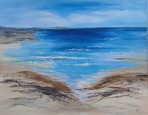 Einsamer Strand by Henriette Lorkowski, Painting for Sale on Select