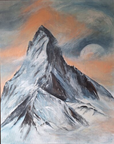 Kraftort zwischen Himmel und Erde by Henriette Lorkowski, Painting for Sale on Select
