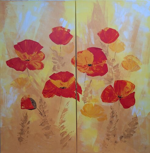 Summer Vibes by Henriette Lorkowski, Painting for Sale on Select