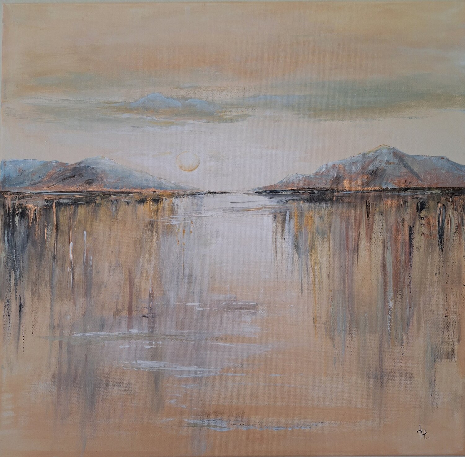 Mysty Water Henriette Lorkowski Original painting for sale