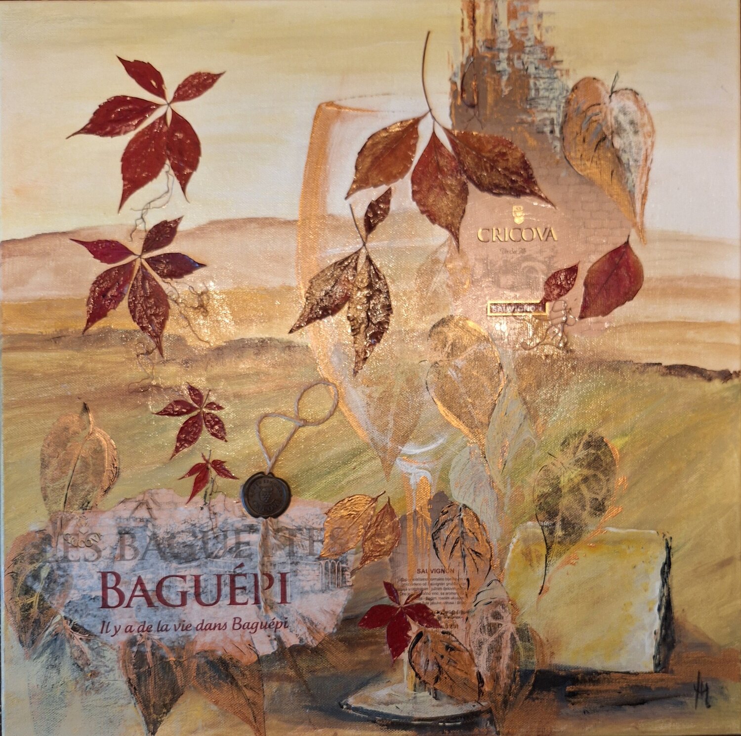 Wein und mehr Henriette Lorkowski Original painting for sale