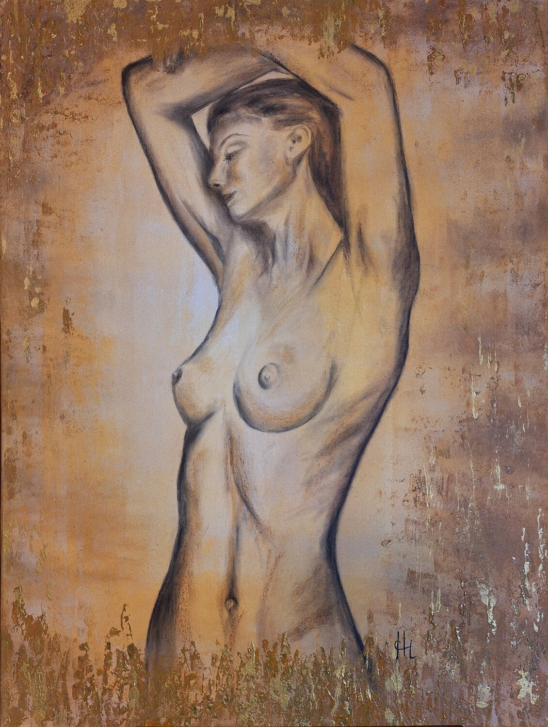 Weiblicher Akt Henriette Lorkowski Original painting for sale