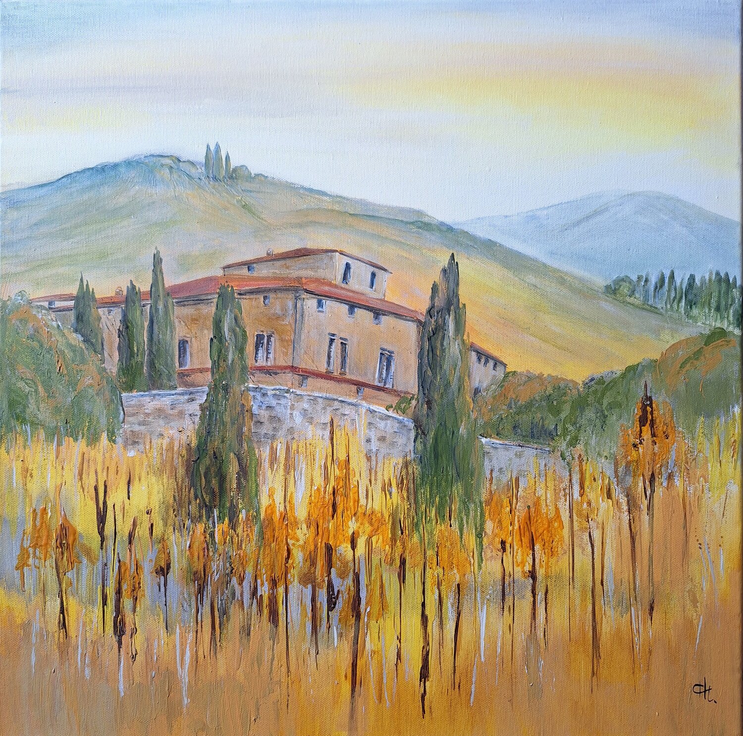 Haus in der Toscana Henriette Lorkowski Original painting for sale