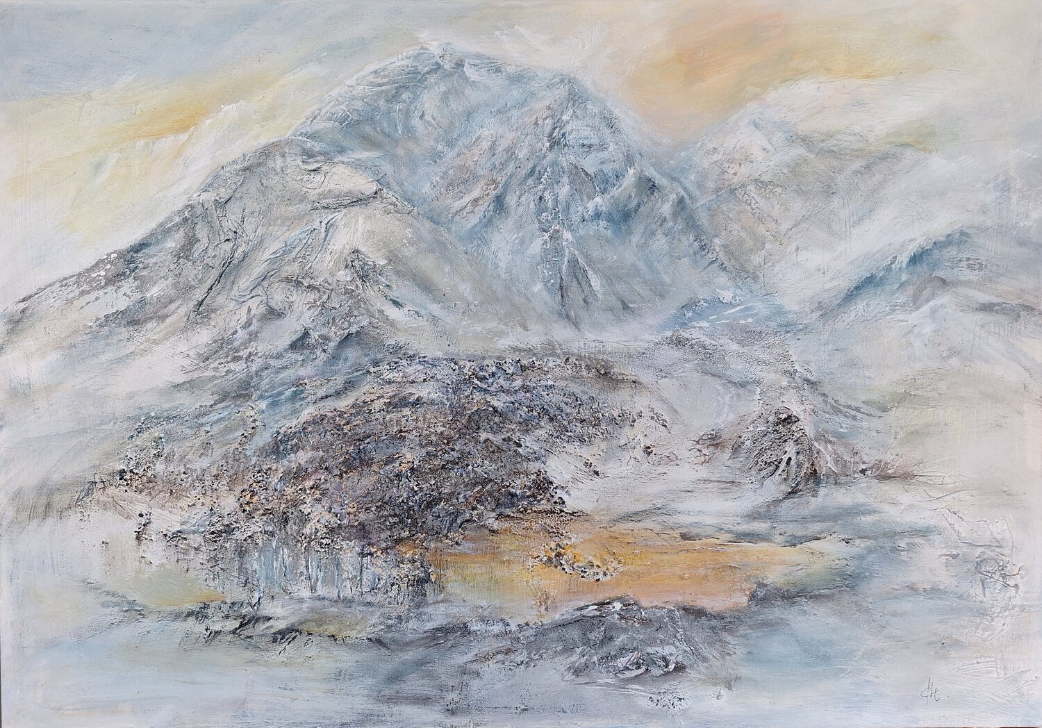 Wilde Bergwelt Henriette Lorkowski Original painting for sale