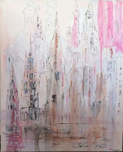 rêve d'architecture by Christiane Benoit, Painting for Sale on Select