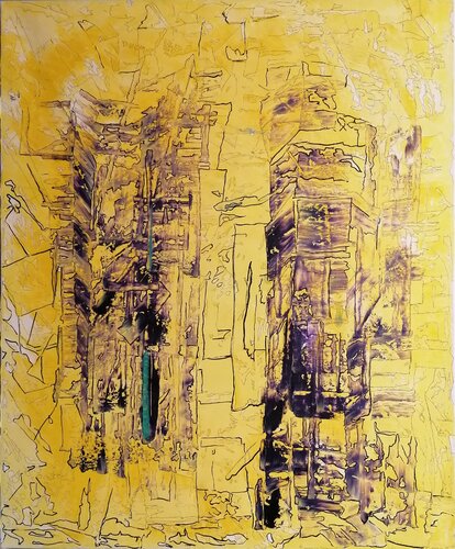 Lueur verte by Christiane Benoit, Painting for Sale on Select