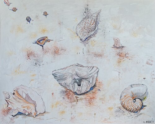 La mer s'est retirée... by Christiane Benoit, Painting for Sale on Select