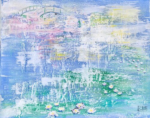 Impression "nénuphars" by Christiane Benoit, Painting for Sale on Select