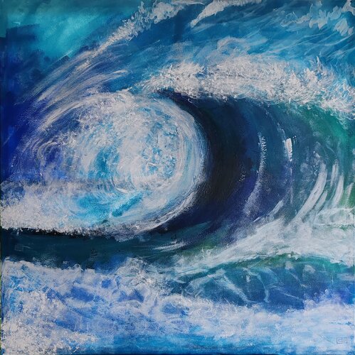 "La" vague by Christiane Benoit, Painting for Sale on Select