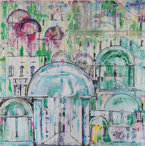 Labyrhinte by Christiane Benoit, Painting for Sale on Select