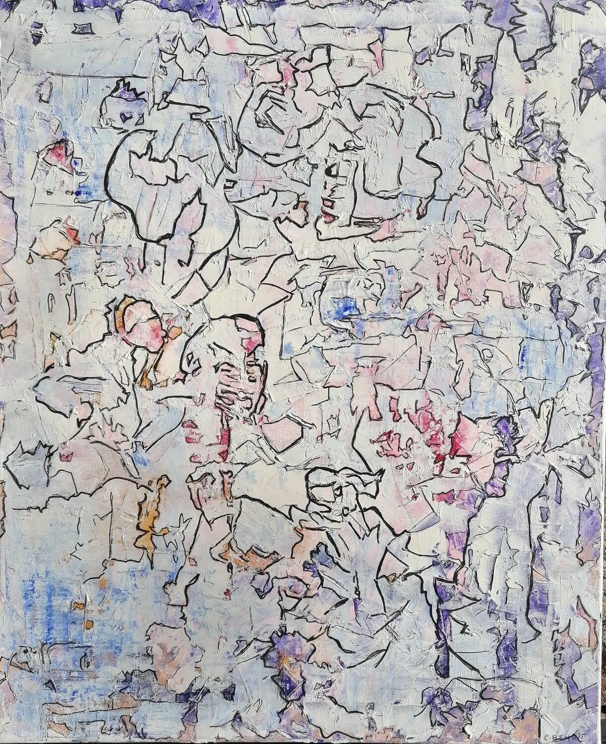 Betty Boop ou la vie multiple des lignes Christiane Benoit Original painting for sale
