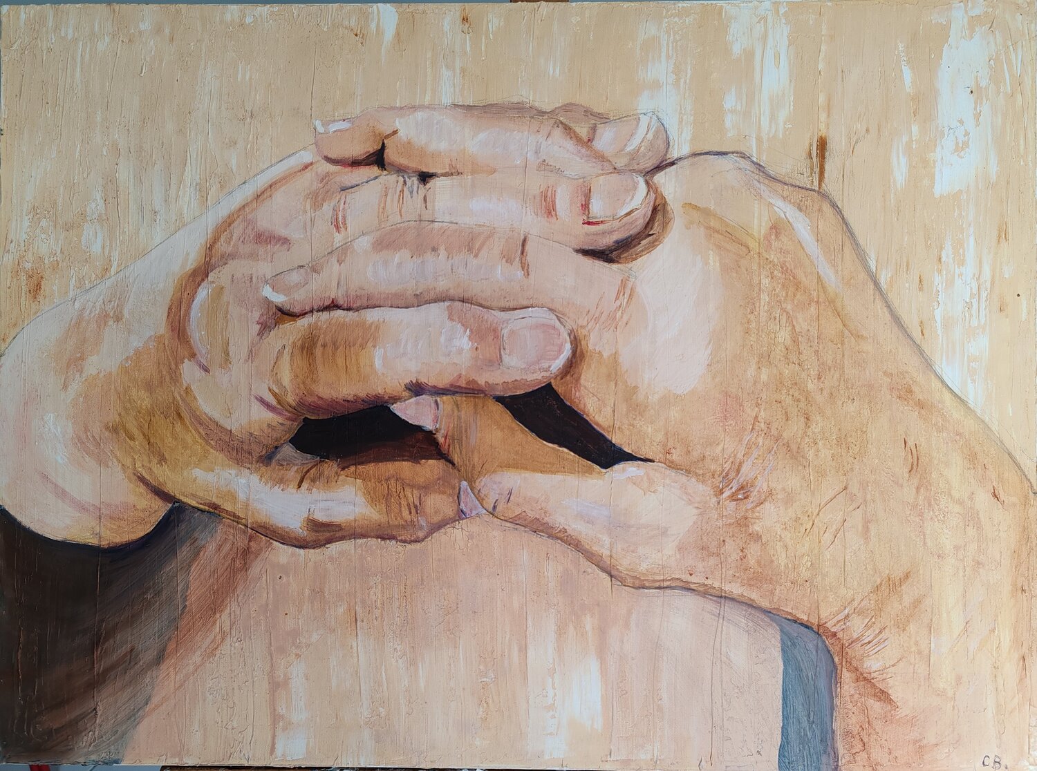 la vieillesse Christiane Benoit Original painting for sale