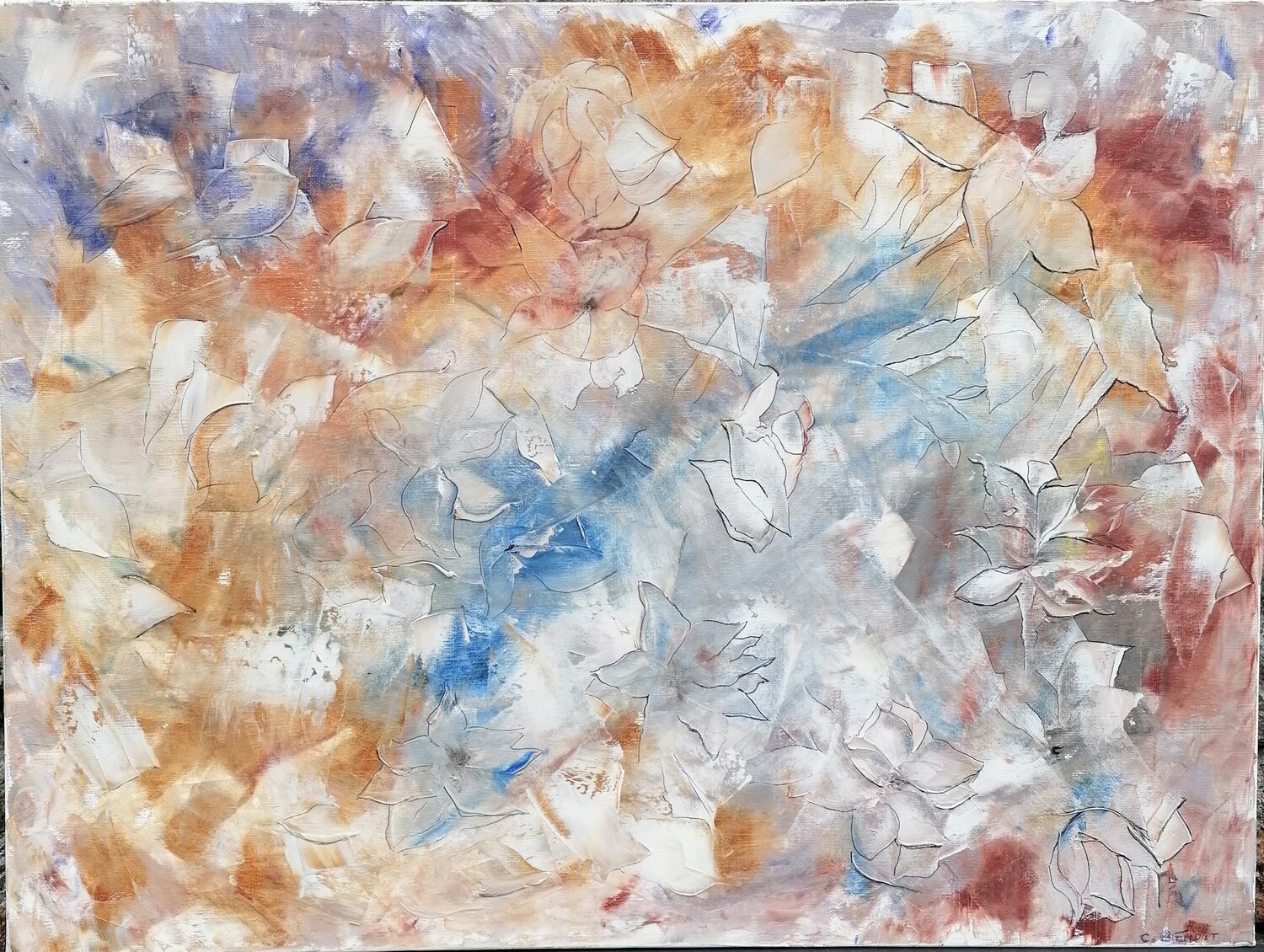 Impression magnolia Christiane Benoit Original painting for sale