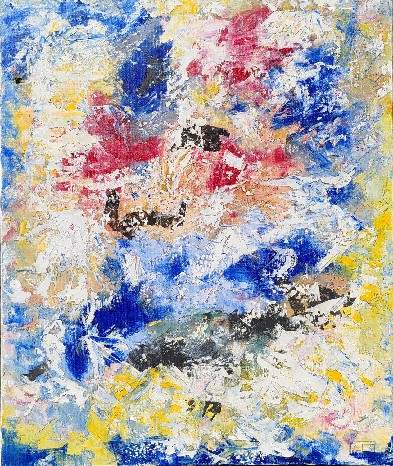 Déferlante Christiane Benoit Original painting for sale