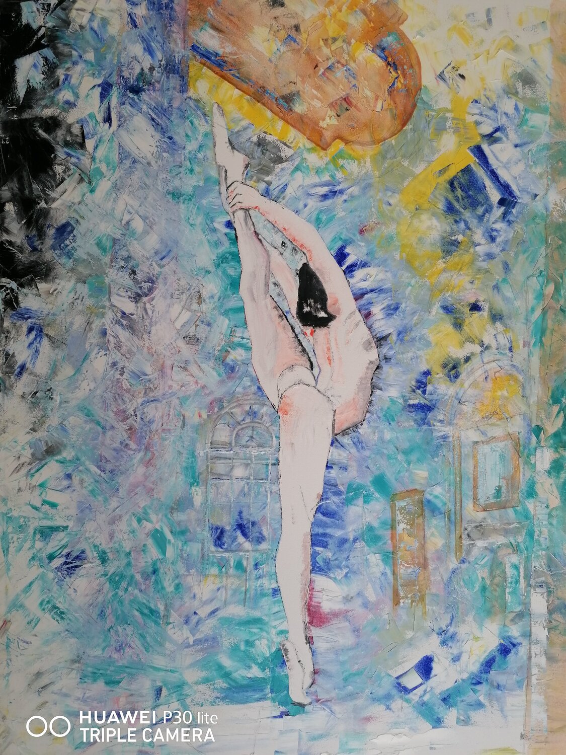 La danseuse et son univers Christiane Benoit Original painting for sale