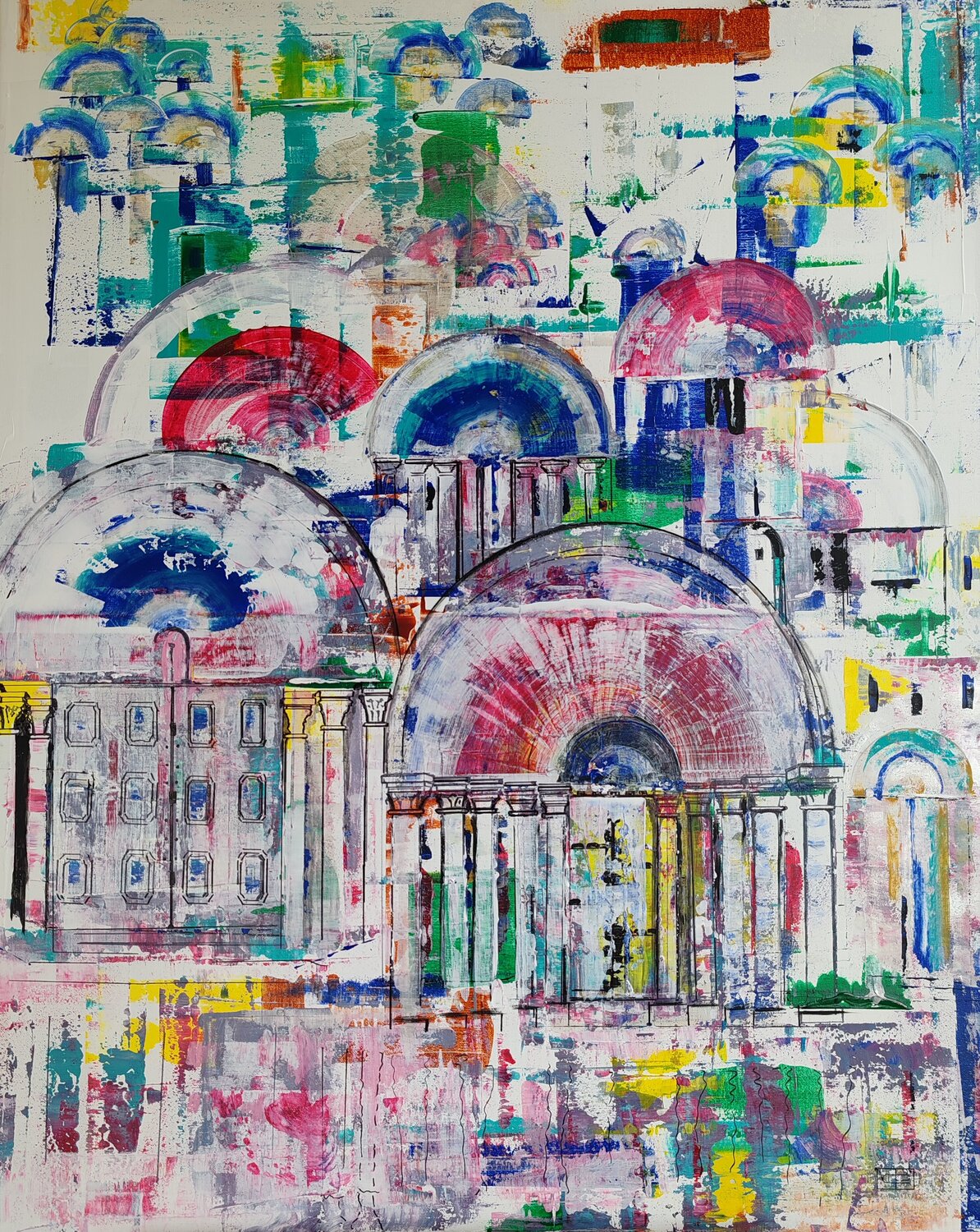 la forêt des porches Christiane Benoit Original painting for sale