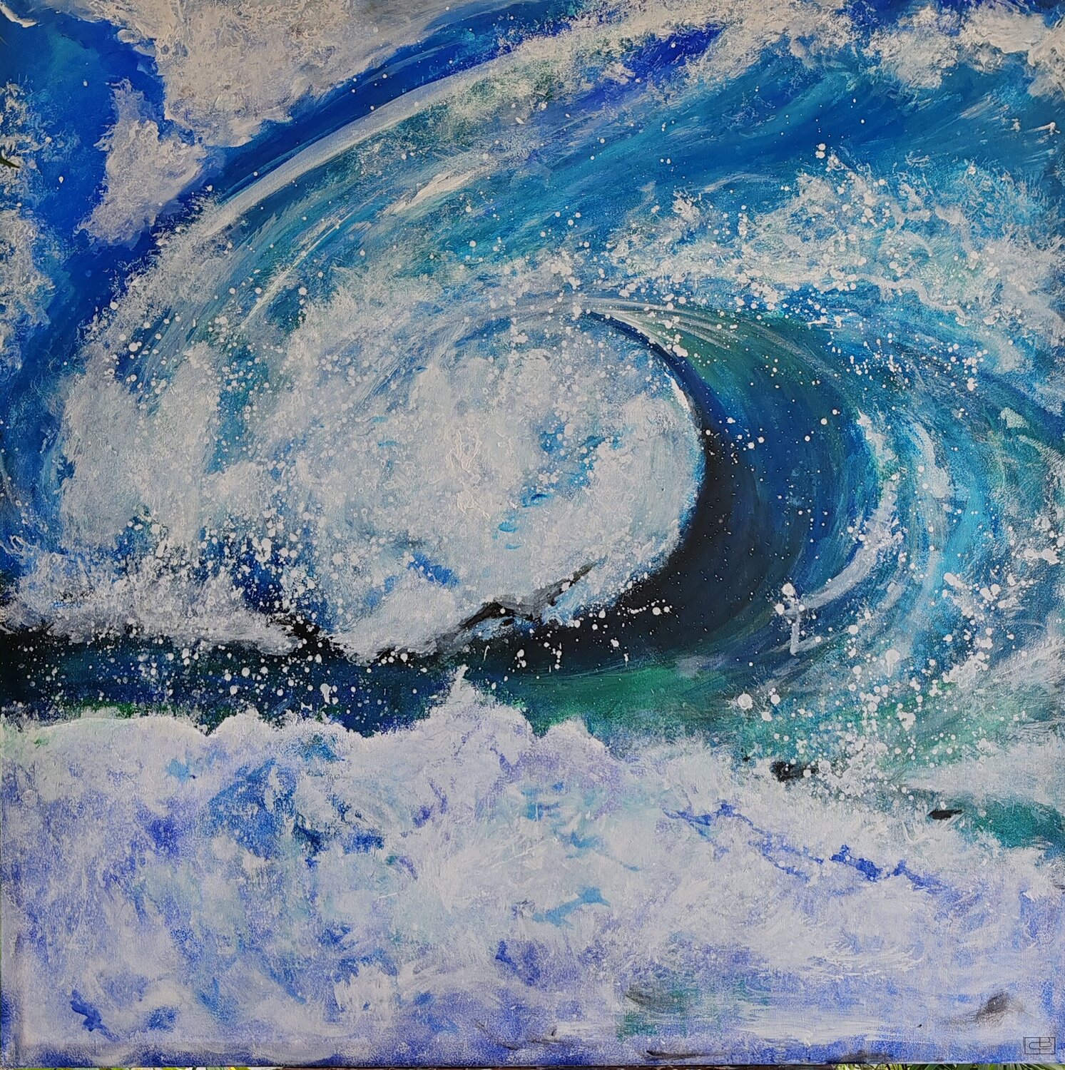 Nouvelle vague Christiane Benoit Original painting for sale