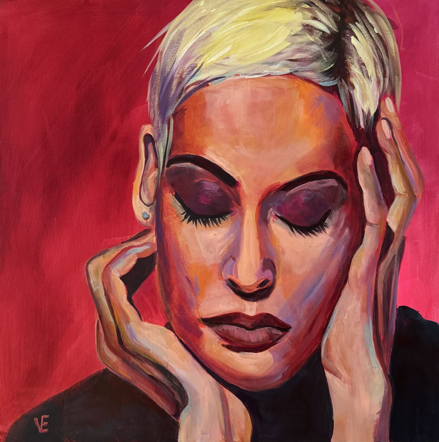 Mariza - Königin des Fado Susann Versteegen Original painting for sale