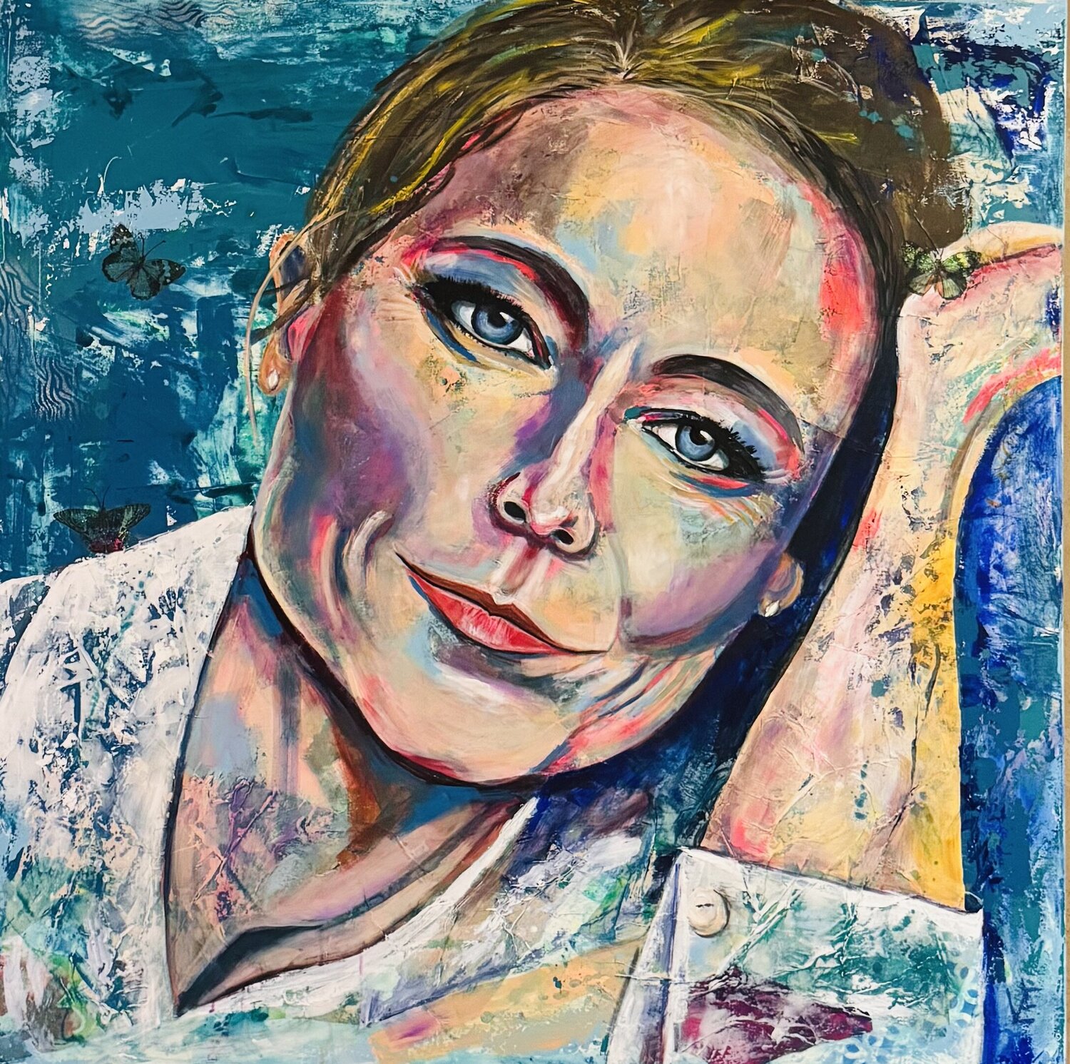Jodie Foster Susann Versteegen Original painting for sale