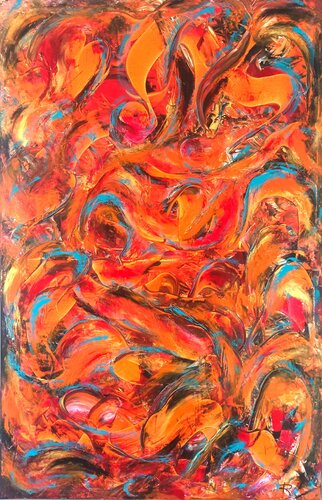 "Héphaïstos" by Renaud Angerville-Langlois, Painting for Sale on Select