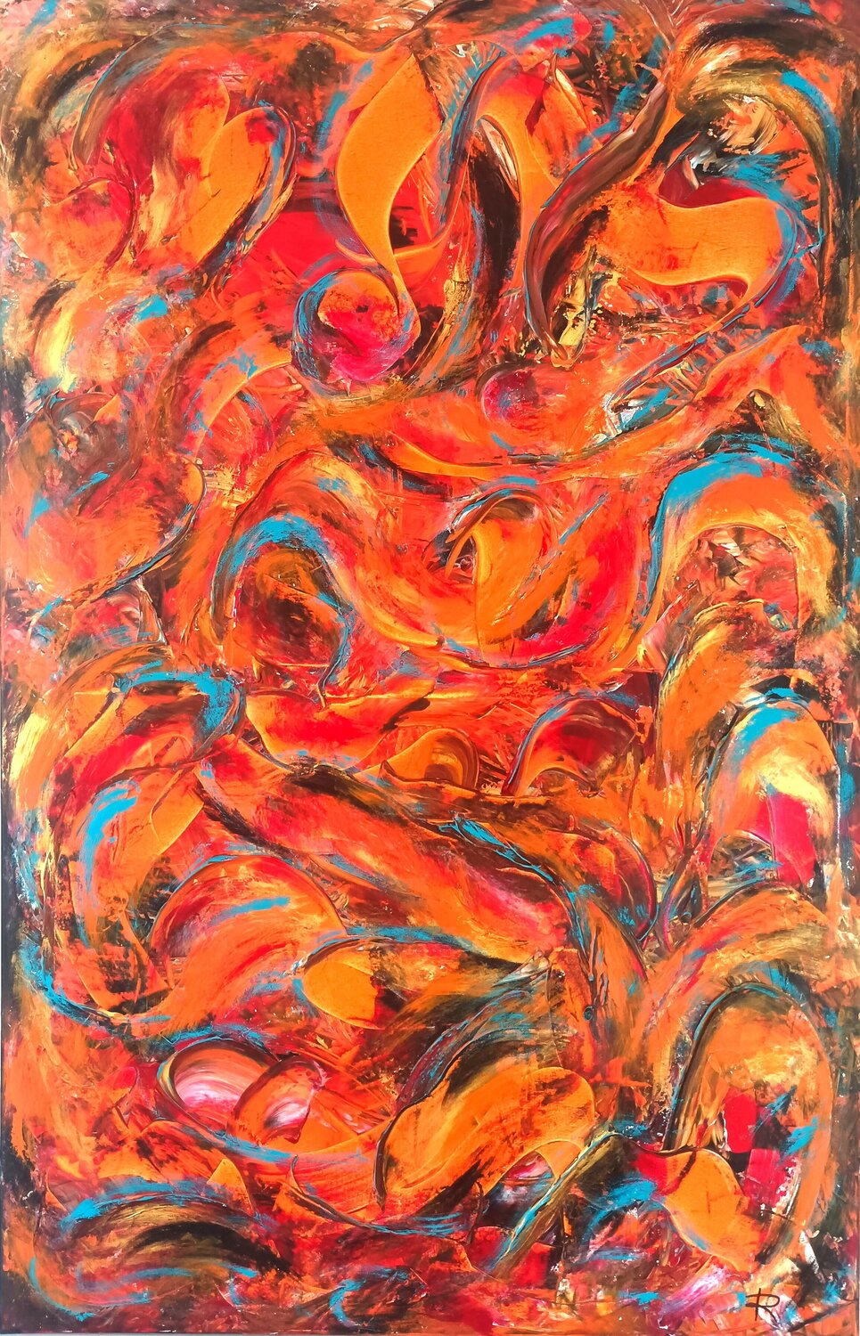 "Héphaïstos" Renaud Angerville-Langlois Original painting for sale