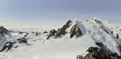 Le Mont Blanc depuis l'Aiguille du Midi von Isabelle Jouan, Malerei kaufen auf Select