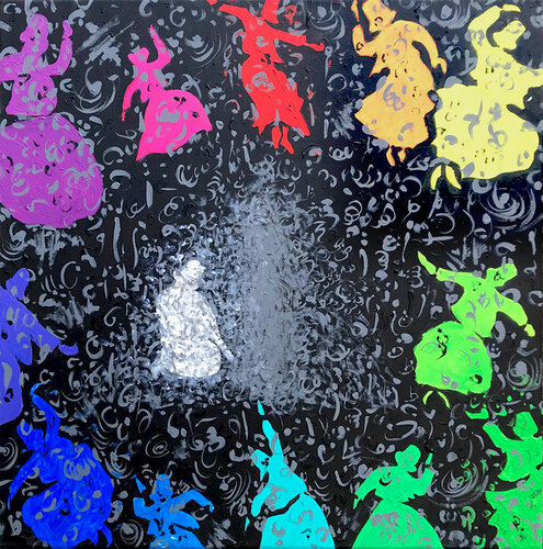 Musik und Tanz der Farben by Master Phago, Painting for Sale on Select