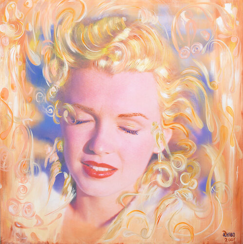Marilyn in gold by Master Phago, Painting for Sale on Select