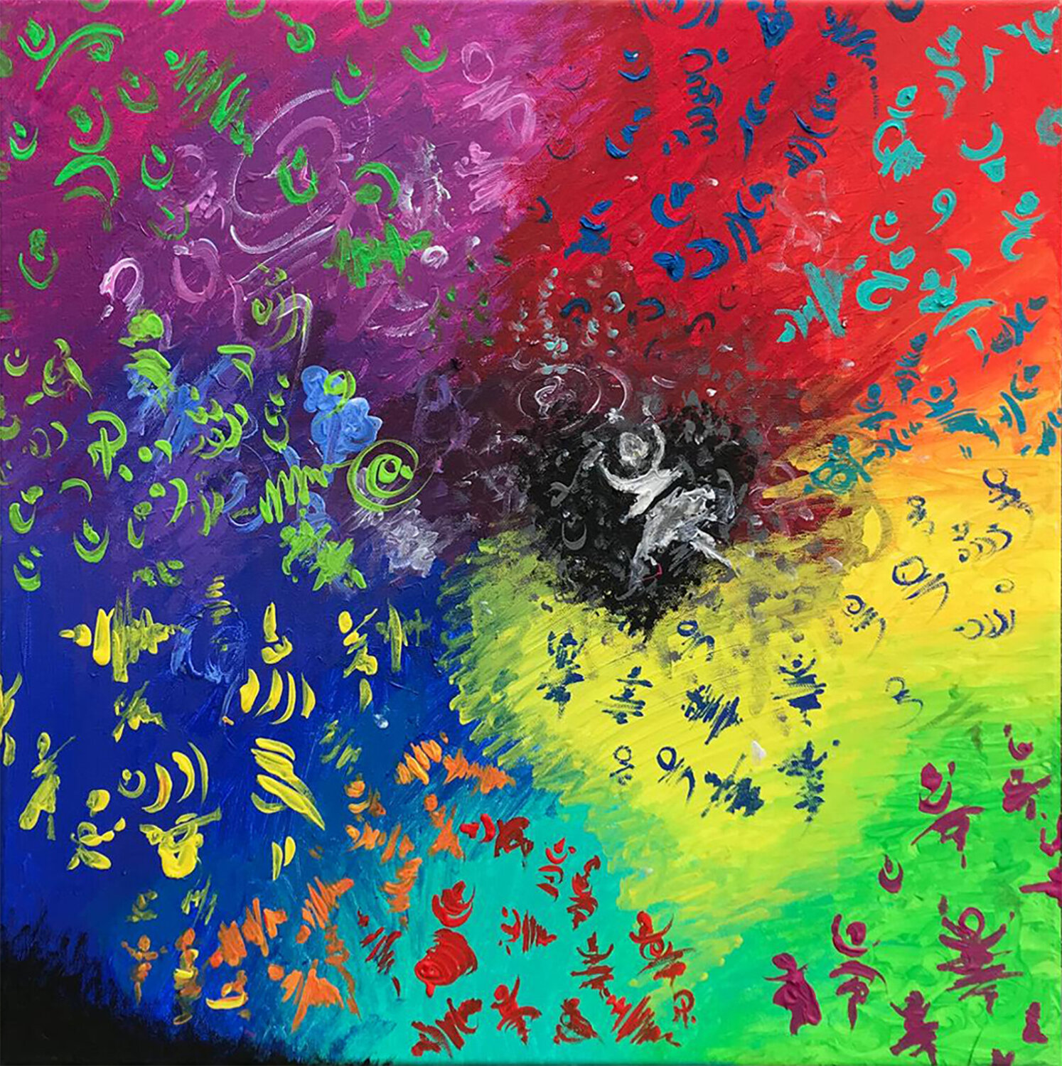 Tanz der Farben Master Phago Original painting for sale