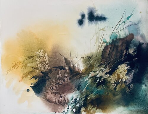 When the snow ends by Natalia Averianova, Painting for Sale on Select
