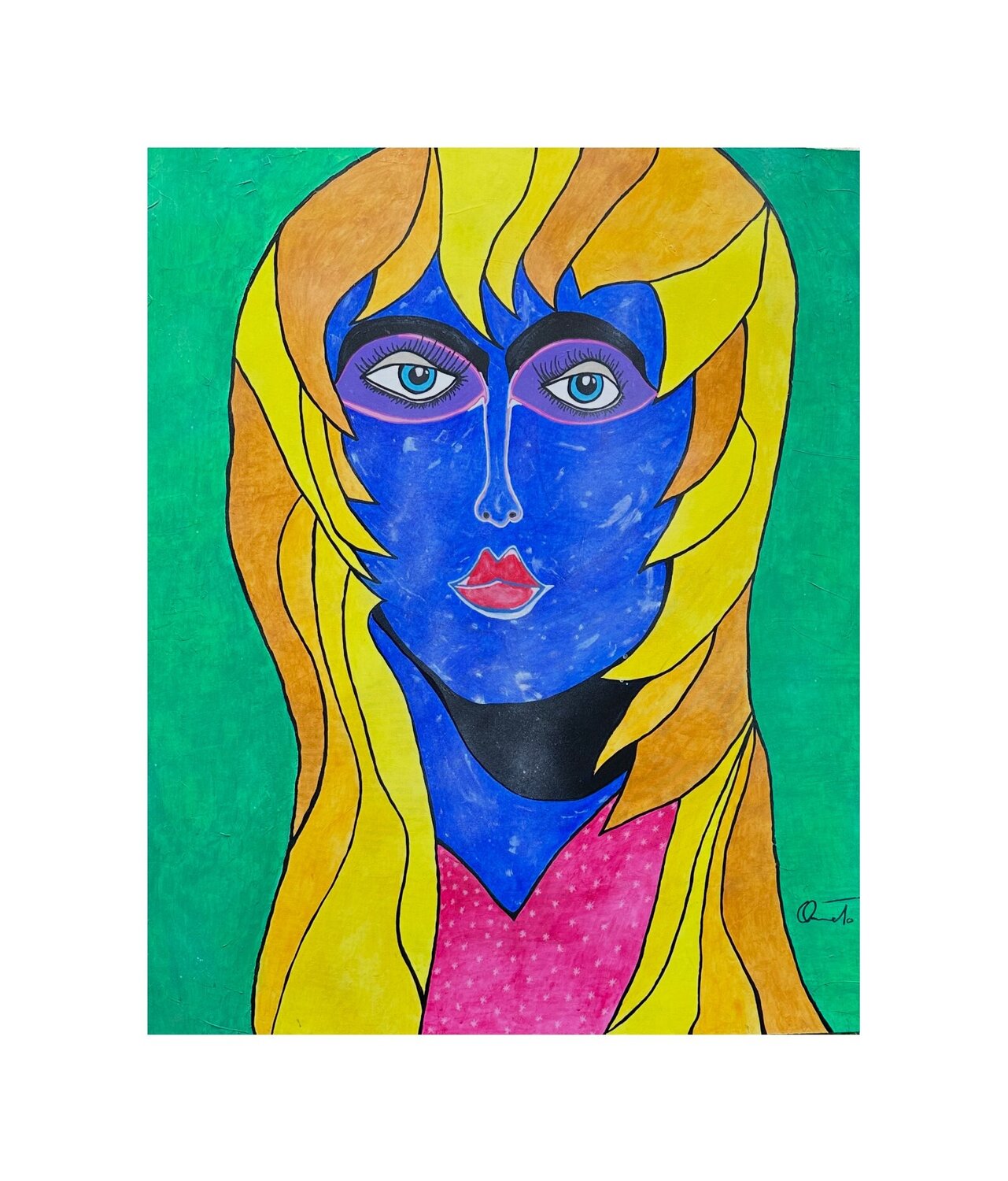 Jenny Blue Marco Amato Original painting for sale