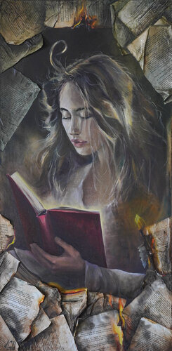 Meister and Margarita by Anna Gold, Painting for Sale on Select