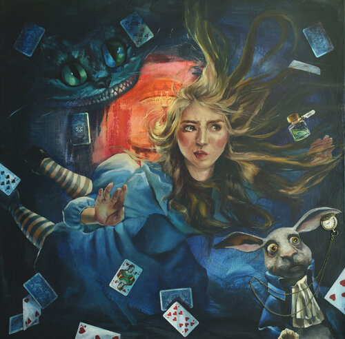 Alice in Wonderland by Anna Gold, Painting for Sale on Select