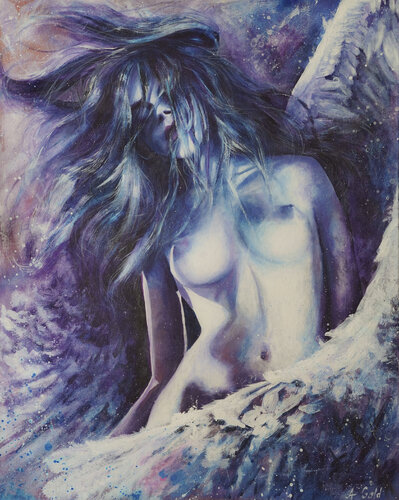 Fallen Engel by Anna Gold, Painting for Sale on Select