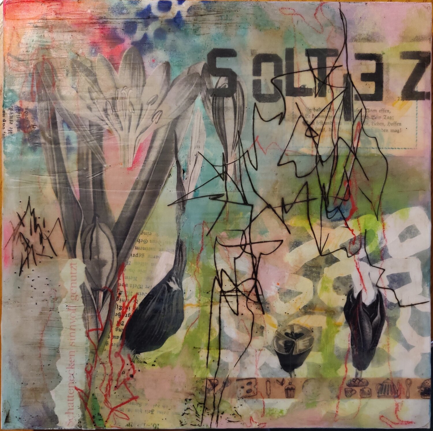 Dangerous Beauties - Herbstzeitlose Hanne Paterno Original painting for sale