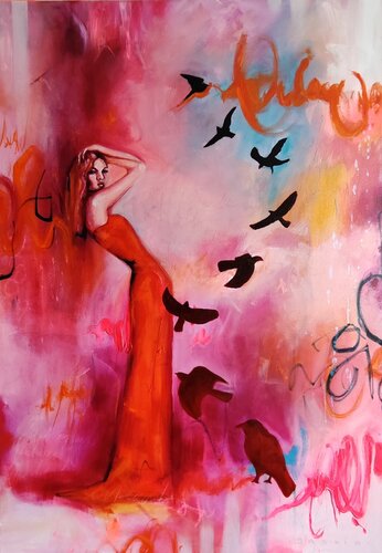 Finding My Wild Heart by Saskia van Drunen, Painting for Sale on Select