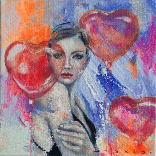 My Heart is Floating by Saskia van Drunen, Painting for Sale on Select